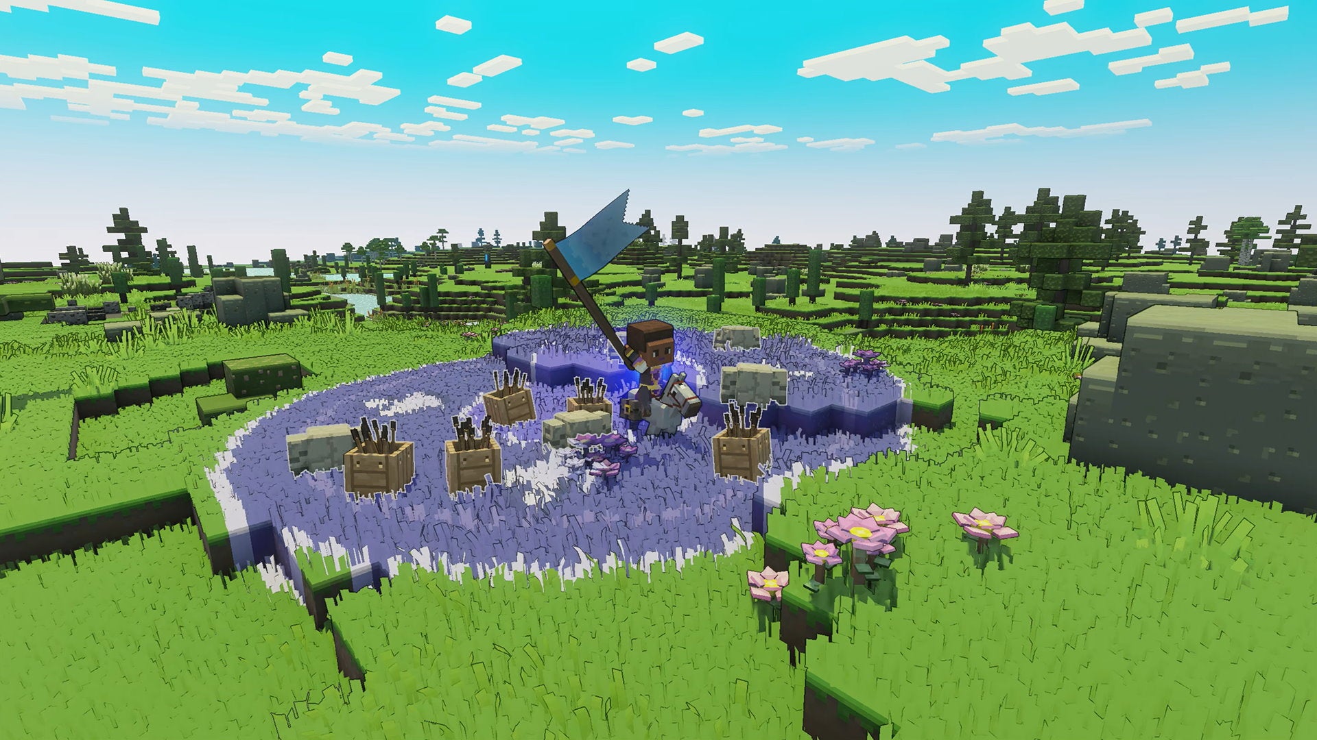 Minecraft Legends Trailer Gameplay Baru Memiliki Energi Big Dragon Quest Builders